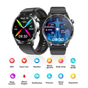 healthy blood oxygen smart watch men ecg+ppg precise body temperature heart rate monitor smartwatch hrv blood pressure watches