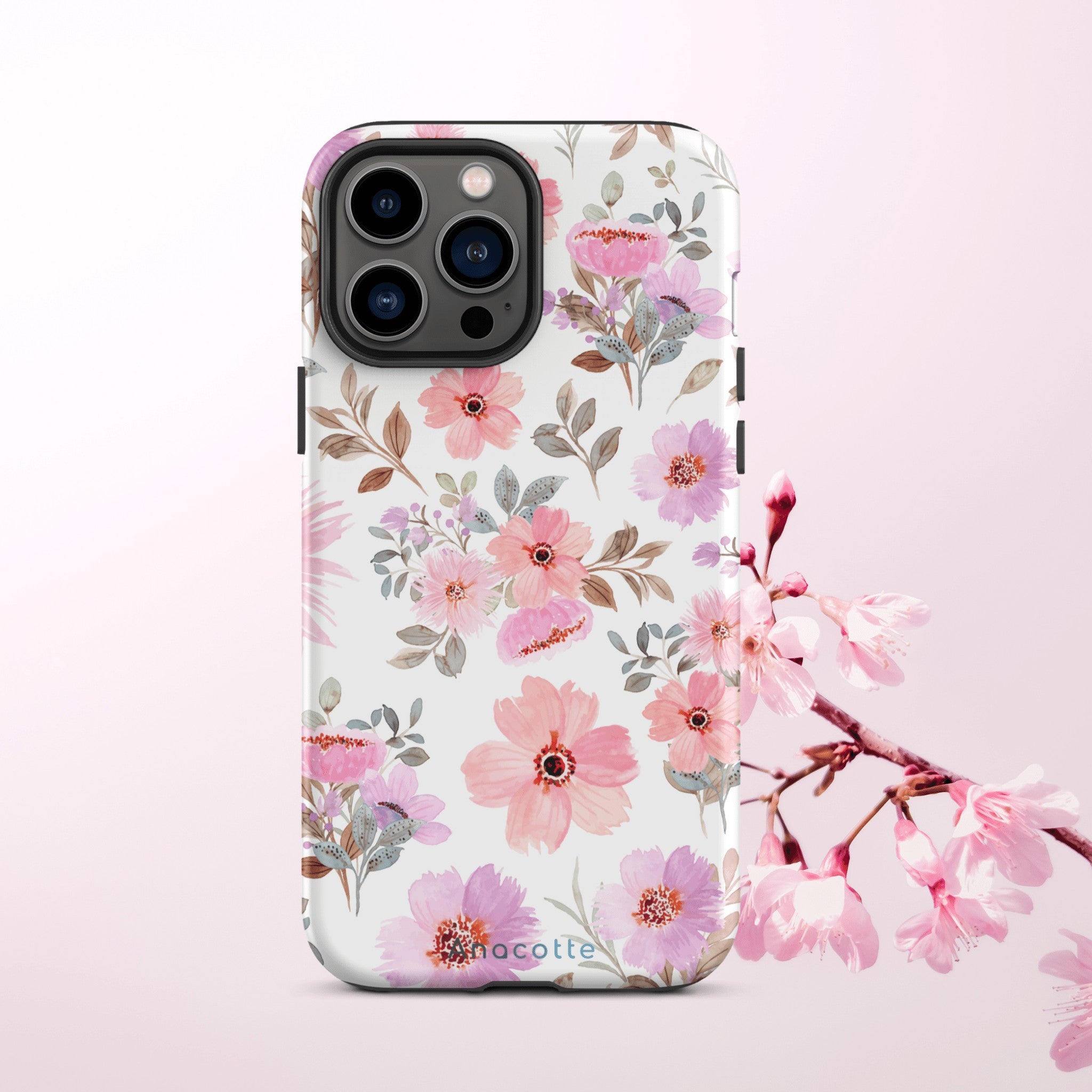 anacotte pure vibes sakula pink floral design iphone case anacotte pure vibes sakula pink floral design iphone case